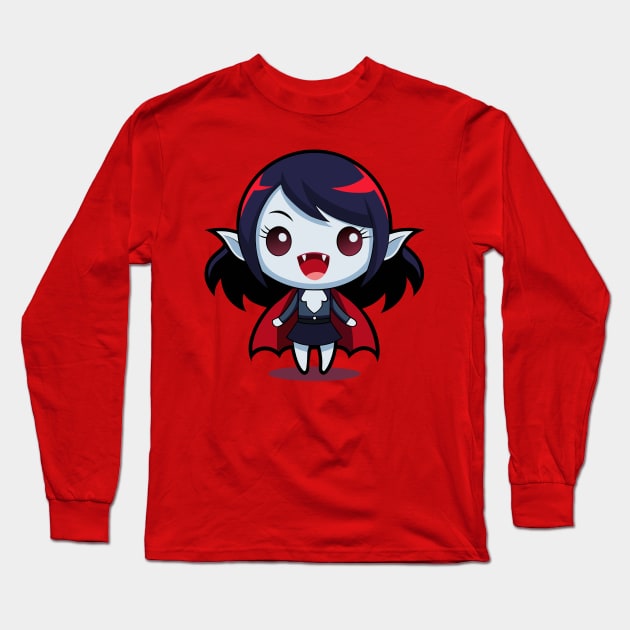 Fangs for the Fangtastic Day! Long Sleeve T-Shirt by DIGITAL MERCH CREATIONS